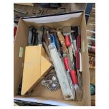 Lot of miscellaneous knives and meat tenderizer