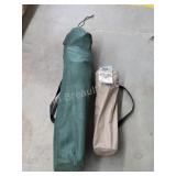 Bag lawn chair and Ozark Trail folding camp table