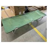 Vintage aluminum frame folding camping cot