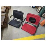 Two folding Stadium chairs