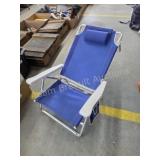 Aluminum frame adjustable beach chair