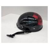 Women's painted Rose motorcycle helmet, has some