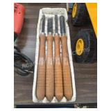 Vintage Craftsman Wood Lathe Chisel Set (4-Piece)