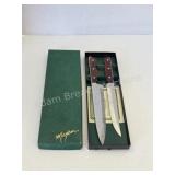 Vintage Maxam Steel two piece knife set