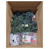 Box lot large assortment Christmas lights