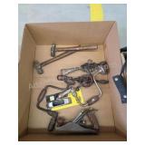 Box lot vintage hand tools - brace n bits, wood