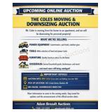 COLES MOVING & DOWNSIZING AUCTION