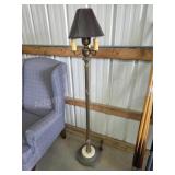 Vintage antique 59 in 4-light floor lamp with