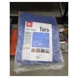 Three brand new hft light duty blue tarps, 7 ft 4