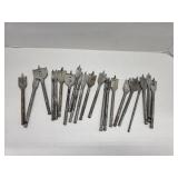 Lot of assorted wood paddle bits