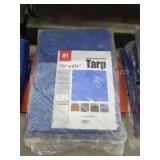 Three brand new hft light duty blue tarps, 7 ft 4