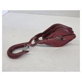 Steel 3 in block and tackle pulley