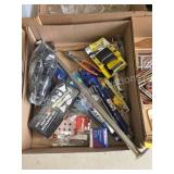 Box lot assorted garage items