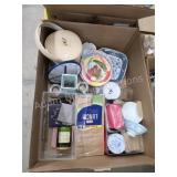 Box lot miscellaneous kitchen Wares