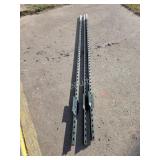 Three new steel t- post fence posts