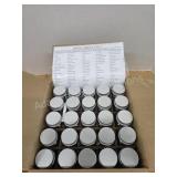 Brand new glass spice bottles organization kit,