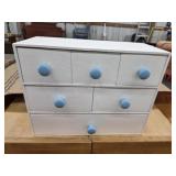 Modern six drawer wooden storage cabinet 7.25 X