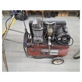 Vintage Sears two cylinder air compressor