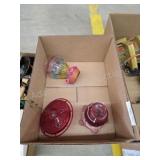 Box lot 3 hummingbird feeders