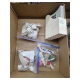 Box lot knitting and crocheting patterns, craft