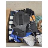 Box lot miscellaneous health support accessories-