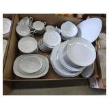 Box lot Noritake Whitebrook fine china