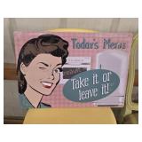 Today's menu take it or leave it metal humorous