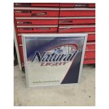 Vintage Natural Light Beer Bar Mirror  Large