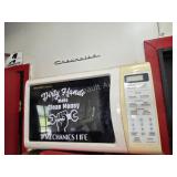 Sharp carousel model r-220bw microwave, tested,