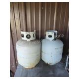 (2) 20 lb propane tanks