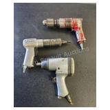 Lot of 3 Pneumatic Air Tools Lot of three used