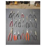Large Lot of Assorted Pliers Large collection of
