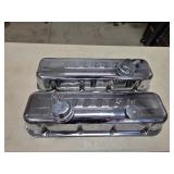 Pair Moroso Racing polished chrome valve covers