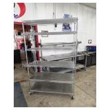 Seville Classics wire rolling adjustable shelving