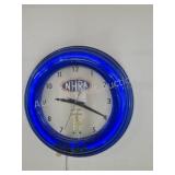 NHRA Championship drag racing blue neon electric