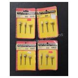 4 new Forney nylon bristle brushes sets