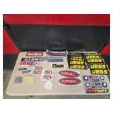 Assorted racing related stickers
