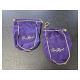 4 Crown Royal cloth bags