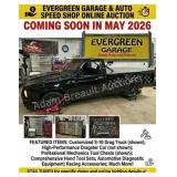 EVERGREEN GARAGE & SPEED SHOP ONLINE AUCTION