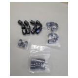 6 new aluminum alloy ferrules and clamps