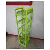 5-Tier Rolling Neon Metal Tower Display Rack