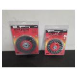 Two new Forney wire brushes, 4 in and 5 in