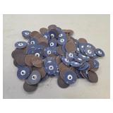 Assorted 100 grit sanding Wheels