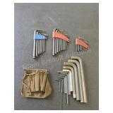 Assorted Allen Wrench Hex Key Sets Large