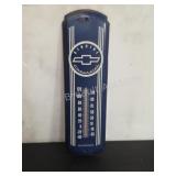 Vintage Genuine Chevrolet Wall Thermometer Blue