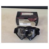 Brand new Fly Racing black race goggles
