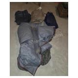 2 assorted camping tents and 3 air mattresses