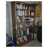 Tall Modern Wood 5 Shelf Bookcase with