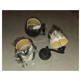 Assorted peacock customized wall sconce light