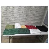 Large Lot Assorted Tablecloths Linens